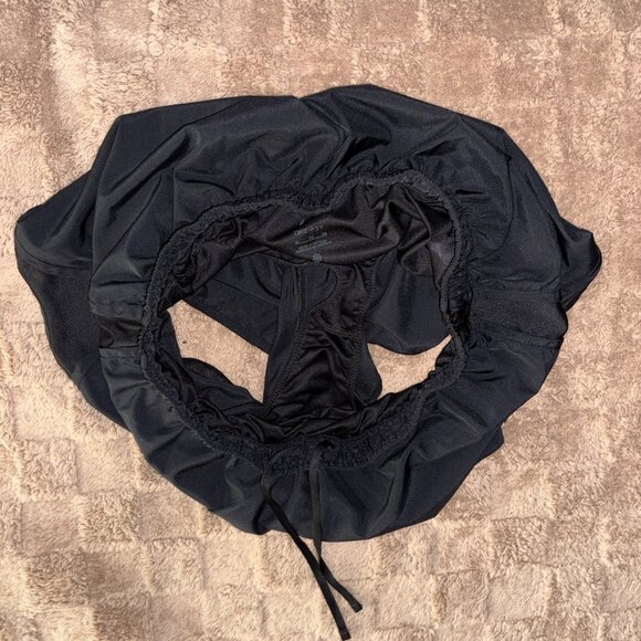 EXCELLENT Nike Dri-FIT Black Run Athletic Shorts 3" Brief Lined Drawstring XL - Picture 4 of 9